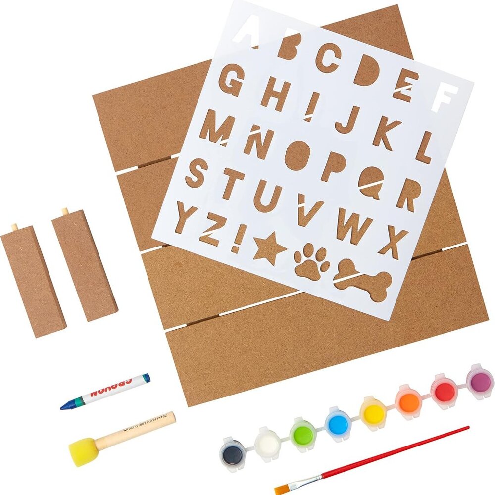 Anker Play Paint a Pallet Wooden Craft Kit DIY Arts & Crafts Kids